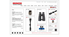 Desktop Screenshot of minox.com