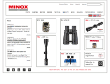 Tablet Screenshot of minox.com